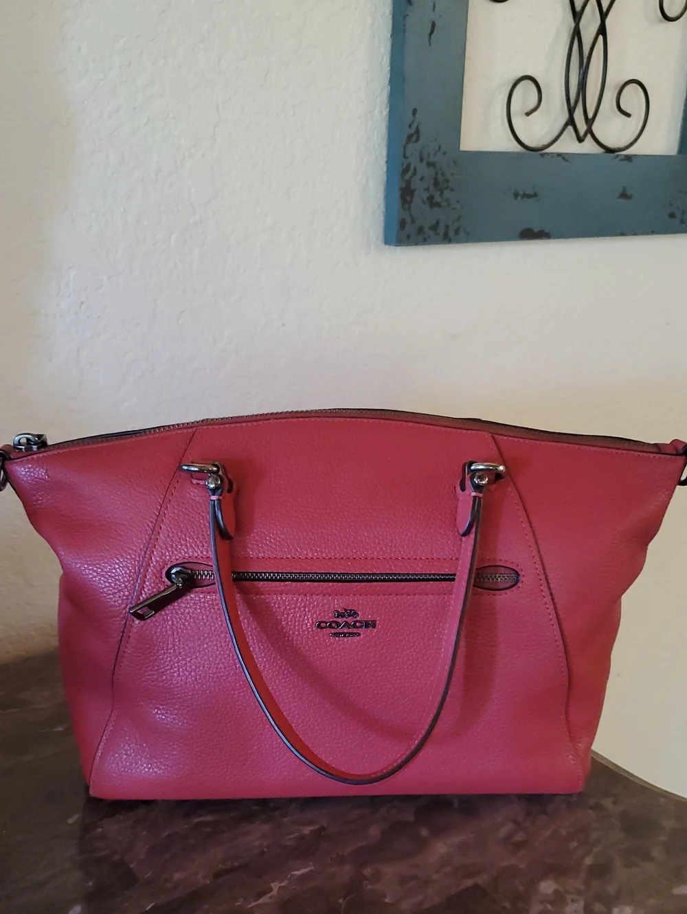 Coach Fuschia Pink Prairie Satchel Bag